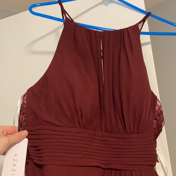 NWT AZAZIE ‘Bonnie Allure’ gown in Cabernet - Picture 3 of 6
